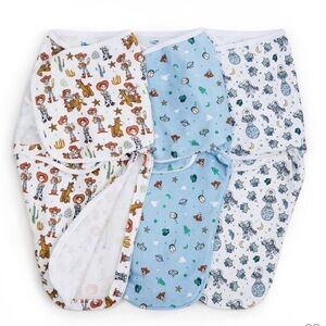 aden + anais essentials Baby 100% Cotton 3pk Sleeveless Swaddle - Toy Story 0-3m